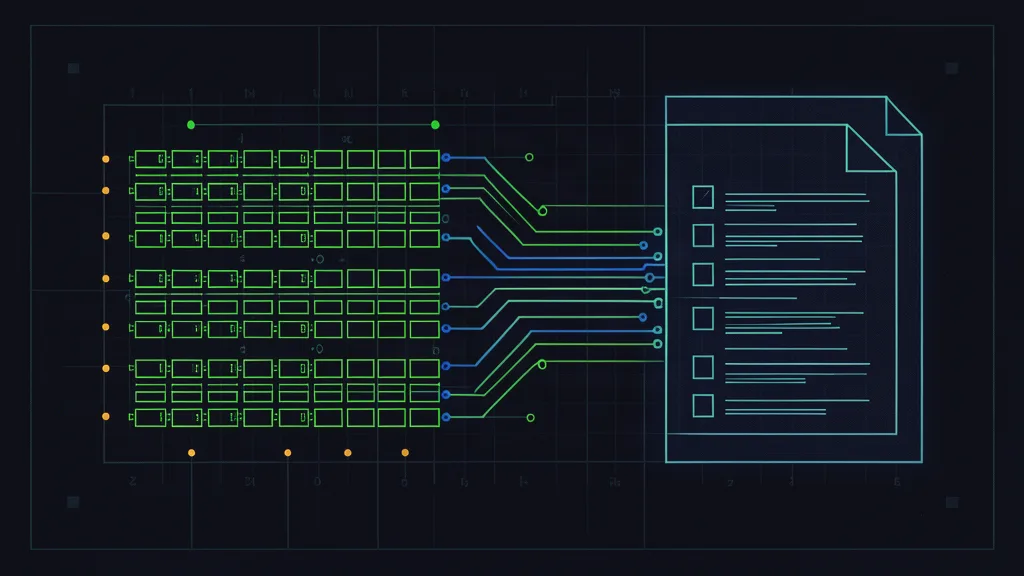 Retro-terminal circuit schematic of a data grid feeding a page document